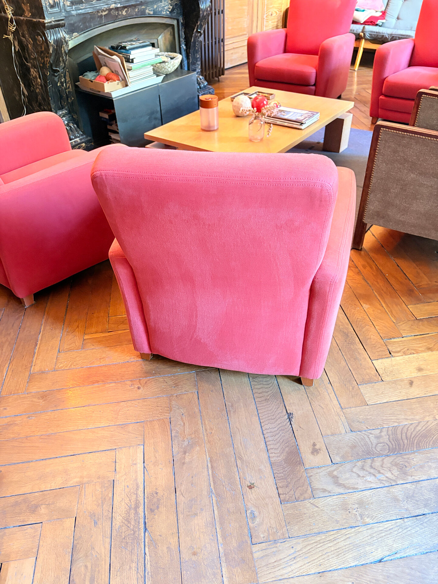 Fabric armchair