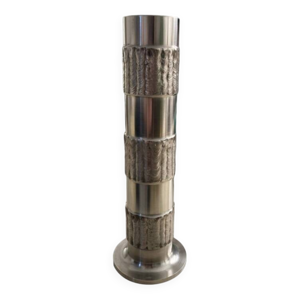 Vase brutaliste inox