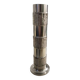 Brutalist stainless steel vase 1970 design