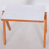 Midcentury table, beech, umakart, restored, Czechia, 1950s