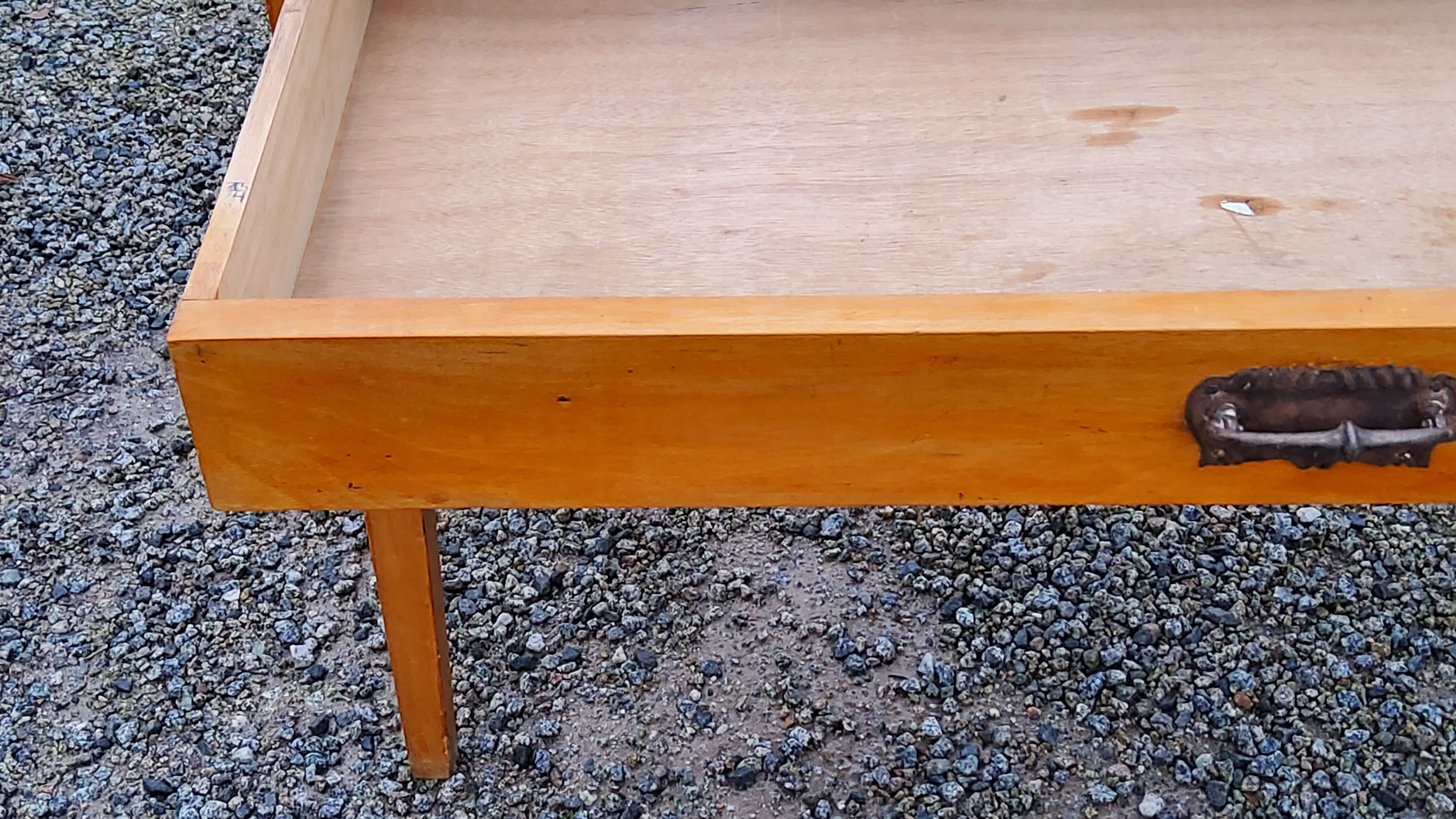 Writing table oak desk feet bobbins from the 50s
