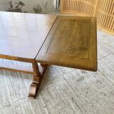 3m oak table from 1950 with its extensions