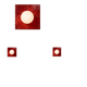 Red zellige ceramic wall lamp