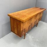 Bureau en noyer du milieu du siècle, années 1970, Tchécoslovaquie