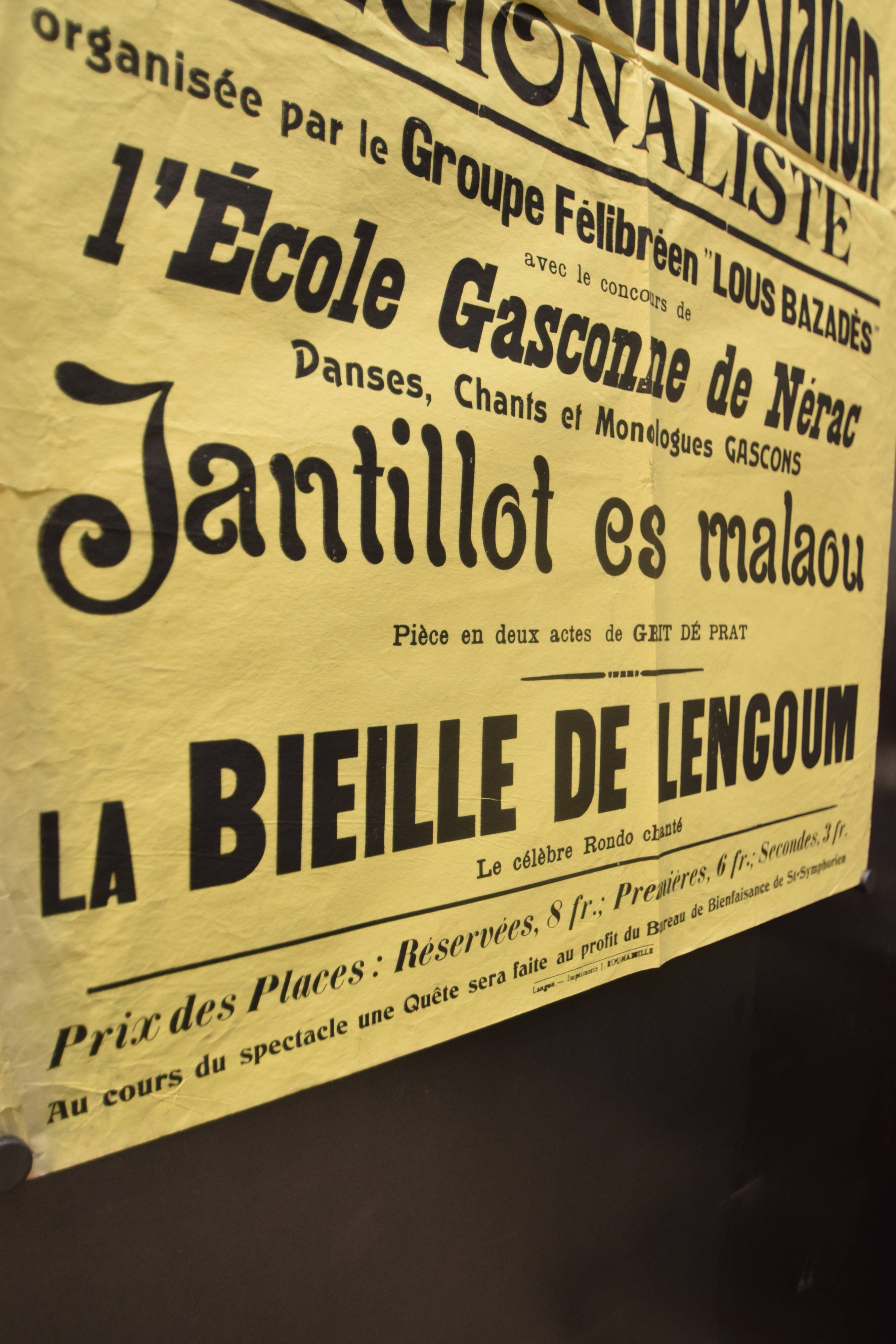 Poster "Great Regionalist Protest" - City of St-Symphorien - 1936