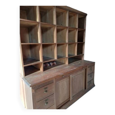 Meuble de magasin année 30 chêne