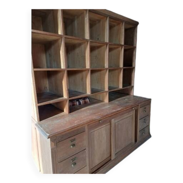 Meuble de magasin année 30 chêne