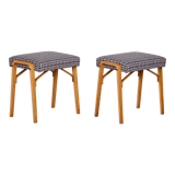 Pair of MidCentury Beech Stools by Ludvik Volak, Czechia, 1950s