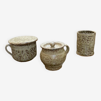 Set sandstone cup herbal tea La hulotte Caylus