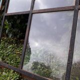 Industrial arched metal windows L73xH110 19th century glass roof