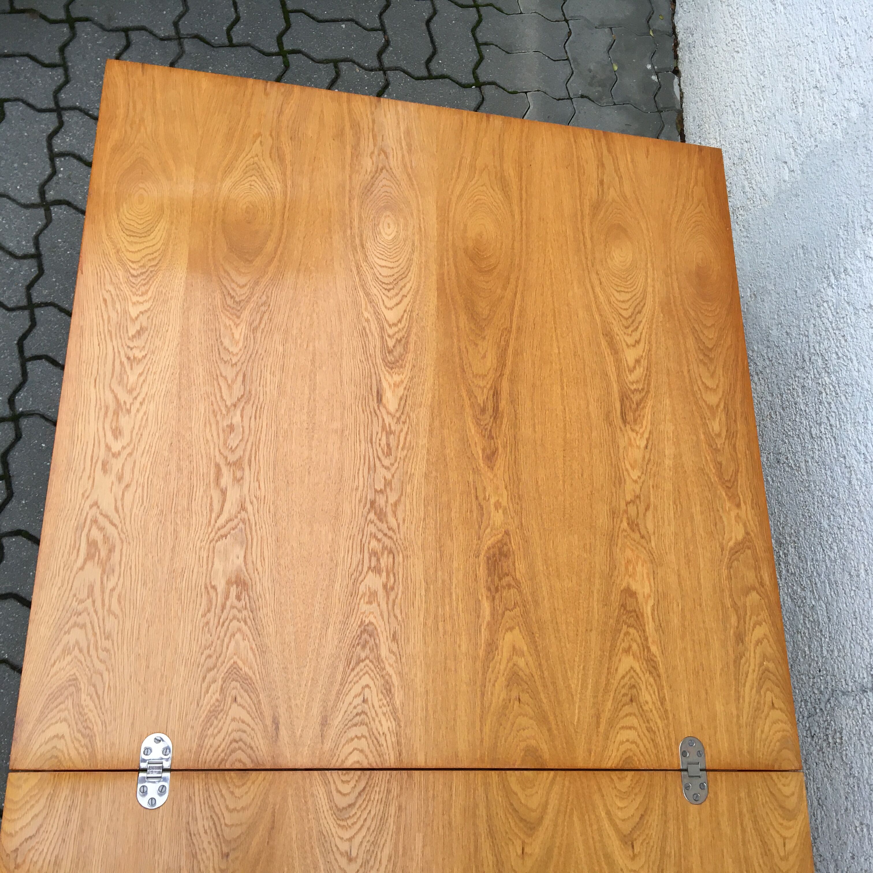 Vintage Jitona extendable dining table mid century 70s wood 85cm-170cm