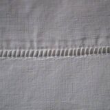 Old cotton curtain: 300x220cm with embroidered/monogrammed return.