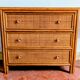Vintage rattan chest of drawers