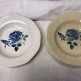 Set of 7 Digoin hollow plates