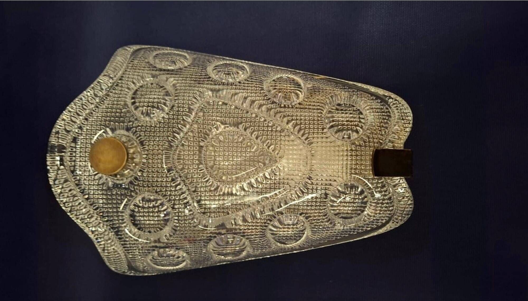 Carl Fagerlund, brass and glass applique, mid-century modern, 1960 Sweden