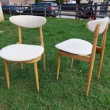 Paire de chaises Baumann Licorne entièrement restaurées