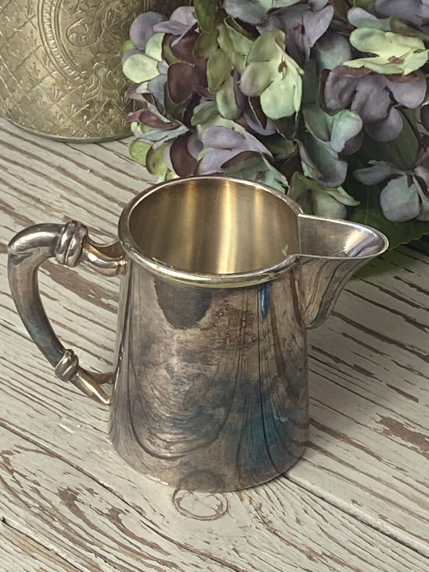 Silver-plated milk jug