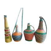 Lot of 4 scoubidou bottles