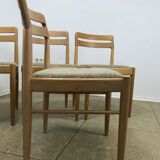 4x 60s 70s Oak dining chairs Danish design H.W Klein for Bramin