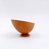 Massimo Iosa Ghini Twergi for Alessi Postmodern Wooden Bowl Memphis Style