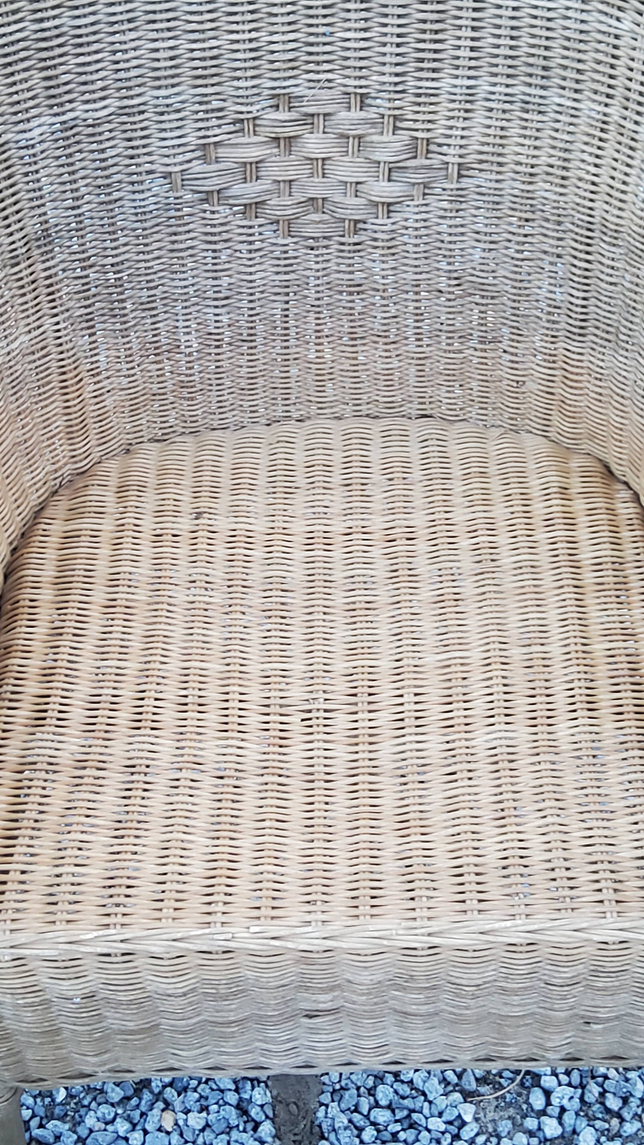 Pair of armchairs and bench in rattan and bamboo from the 60s/70s