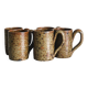 5 pyrite stoneware mugs