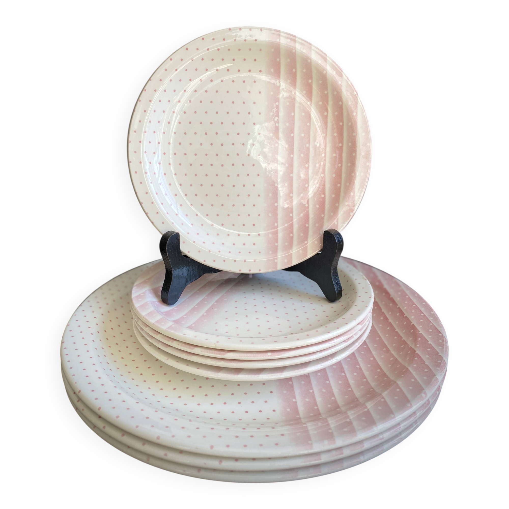 Set of Crockery Churchill England - "Pink Mix" Collection