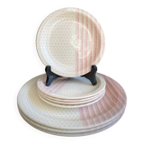 Set of Crockery Churchill England - "Pink Mix" Collection