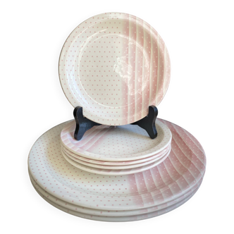 Set of Crockery Churchill England - "Pink Mix" Collection