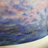 Lamp signed "le verre français"