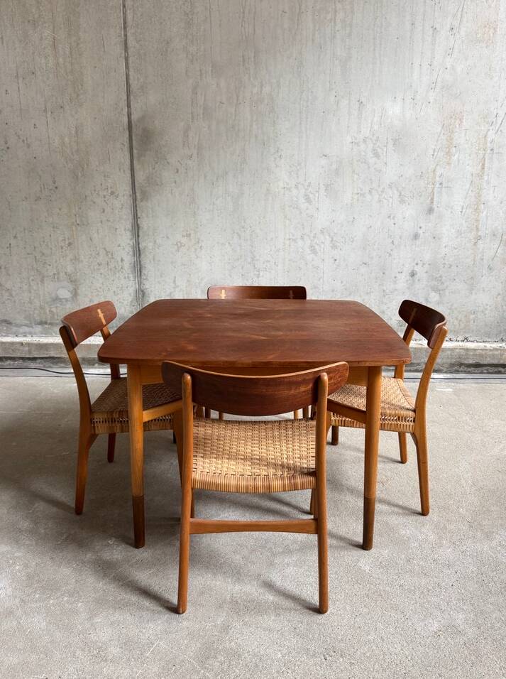 Extendable dining table by Kurt Østervig & Carl Madsen for P Jeppesen møbel