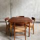Extendable dining table by Kurt Østervig & Carl Madsen for P Jeppesen møbel