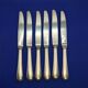 Set of 6 small silver-plated Navy knives from Christofle