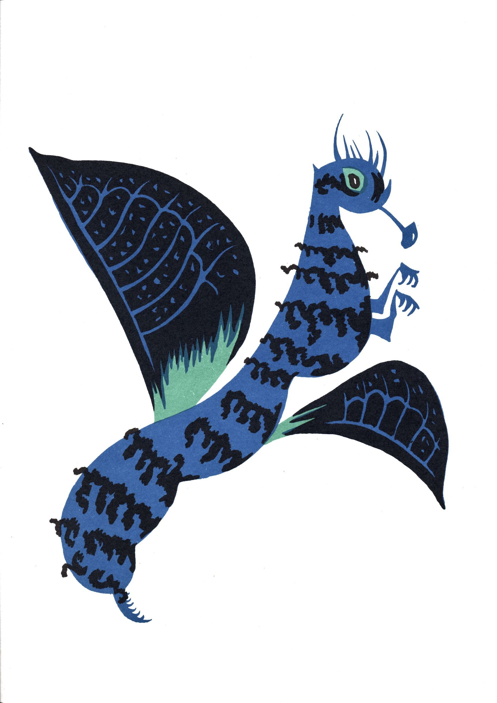 Original lithograph Jean Lurçat "Bumblebee of Malaysia"