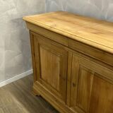 Louis Philippe 3-door buffet, airbrushed and glazed