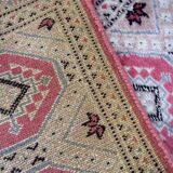 Vintage carpet Uzbek Bukhara handmade 32cm x 97cm 1970s