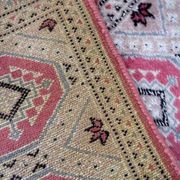 Vintage carpet Uzbek Bukhara handmade 32cm x 97cm 1970s