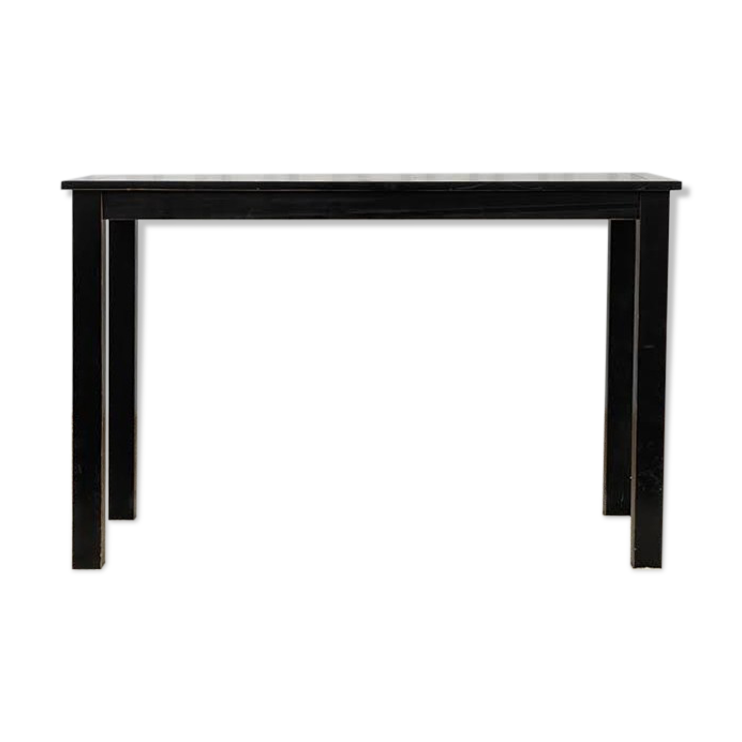 Black wooden table