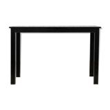 Black wooden table