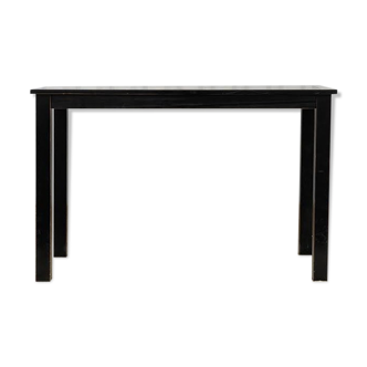 Black wooden table