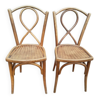 Pair of old Gyf bistro chairs