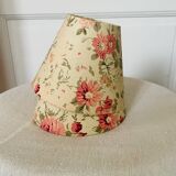 Set of two small vintage flowered lampshades