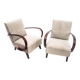 Art Deco armchairs designed by J. Halabala, Czechoslovakia, 1930s.
