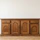 Low sideboard buffet in rustic solid oak