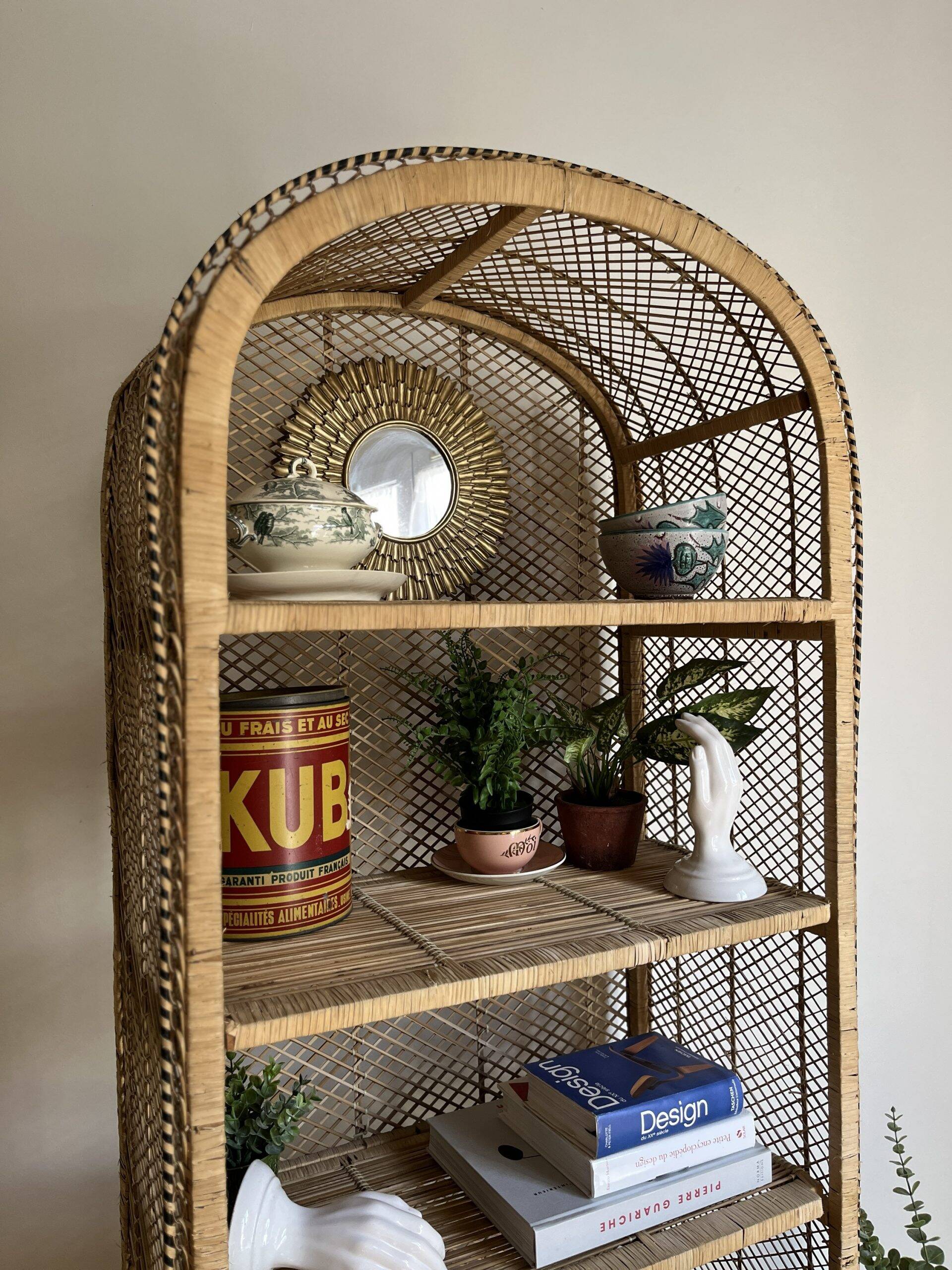 Very large vintage buri shelf