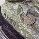 Antique Cold-Painted Bronze Lion Fighting a Snake, After Antoine-Louis Barye