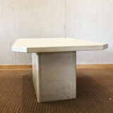 Travertine coffee table