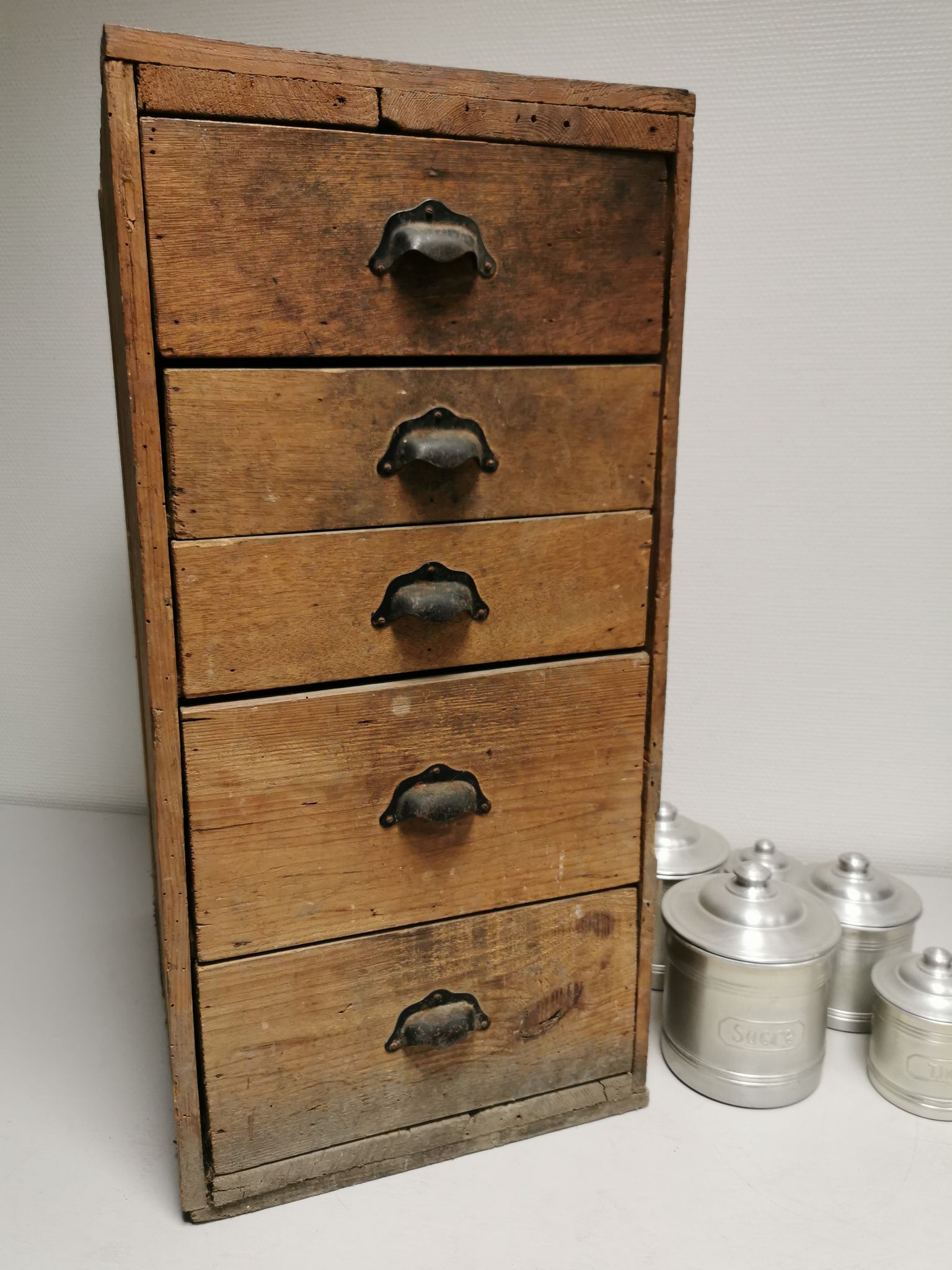 Old cabinet of craft drawer