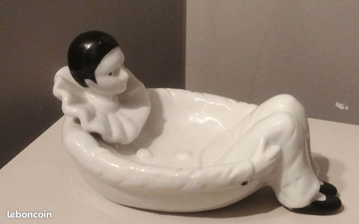 Trinket bowl pierrot vintage 70s/80s