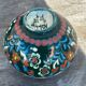 Petit Vase Vintage rond en céramique Turque H 11 cm